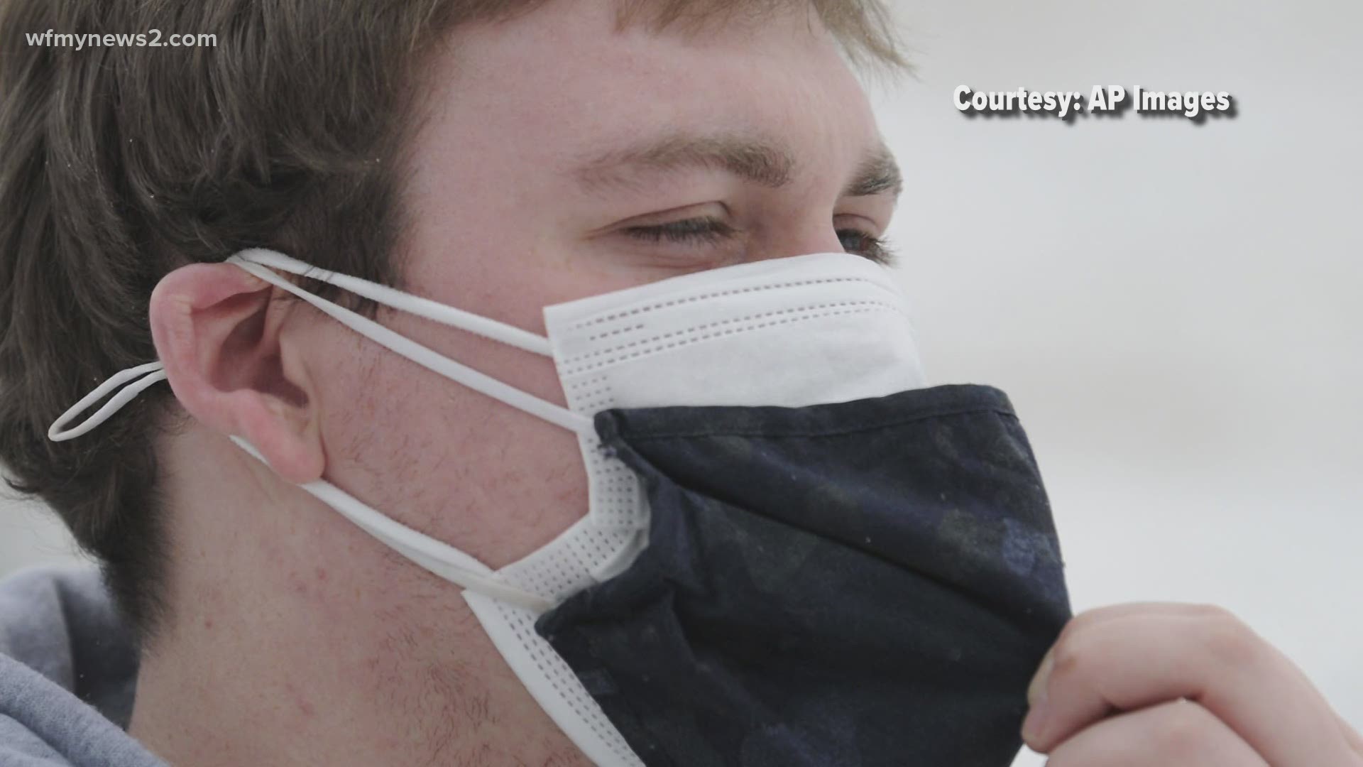 North Carolina confirmed a COVID-19 variant case, so some folks have opted to wear two masks instead of one.