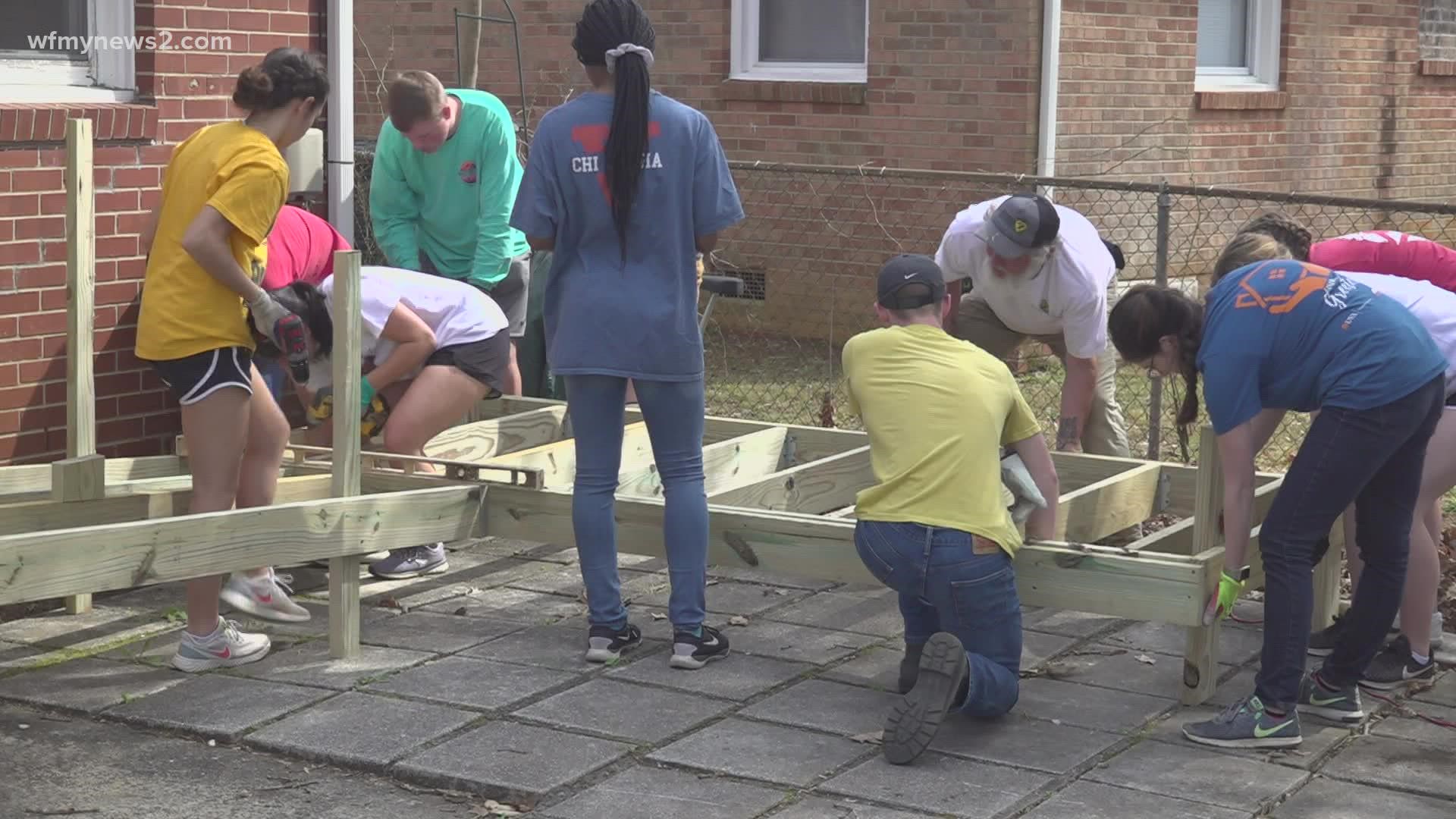 UVA students are sacrificing their spring break for community service.