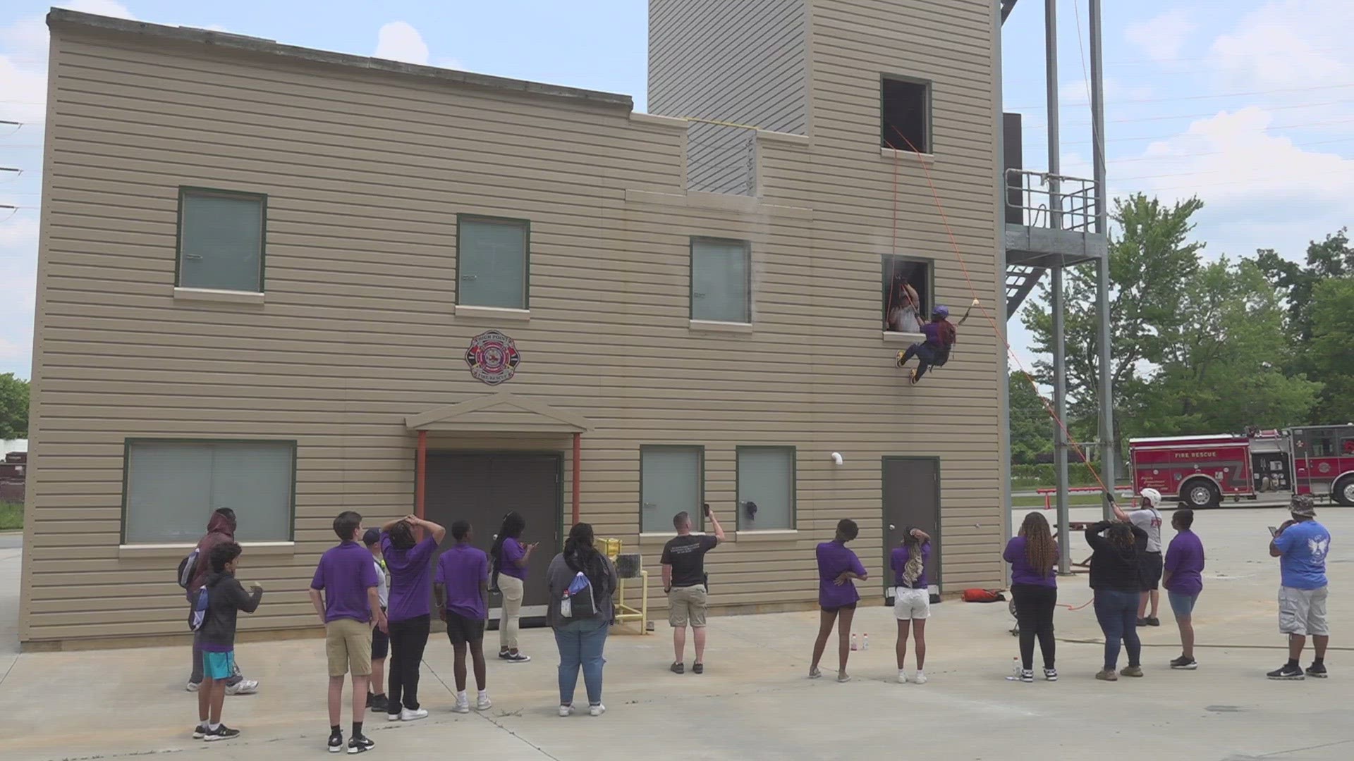 Jaelen Gilkey gets a look at a program to help better the community of High Point.