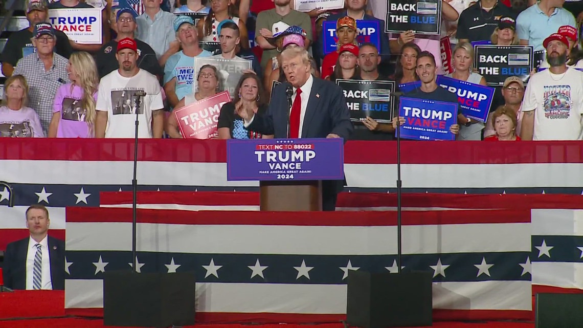 Trump campaign rally in Asheville | wfmynews2.com