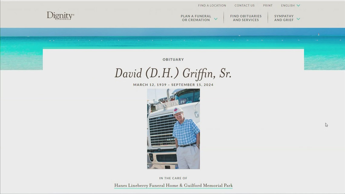 D.H. Griffin Sr., Triad business mogul, dies at 85 | wfmynews2.com