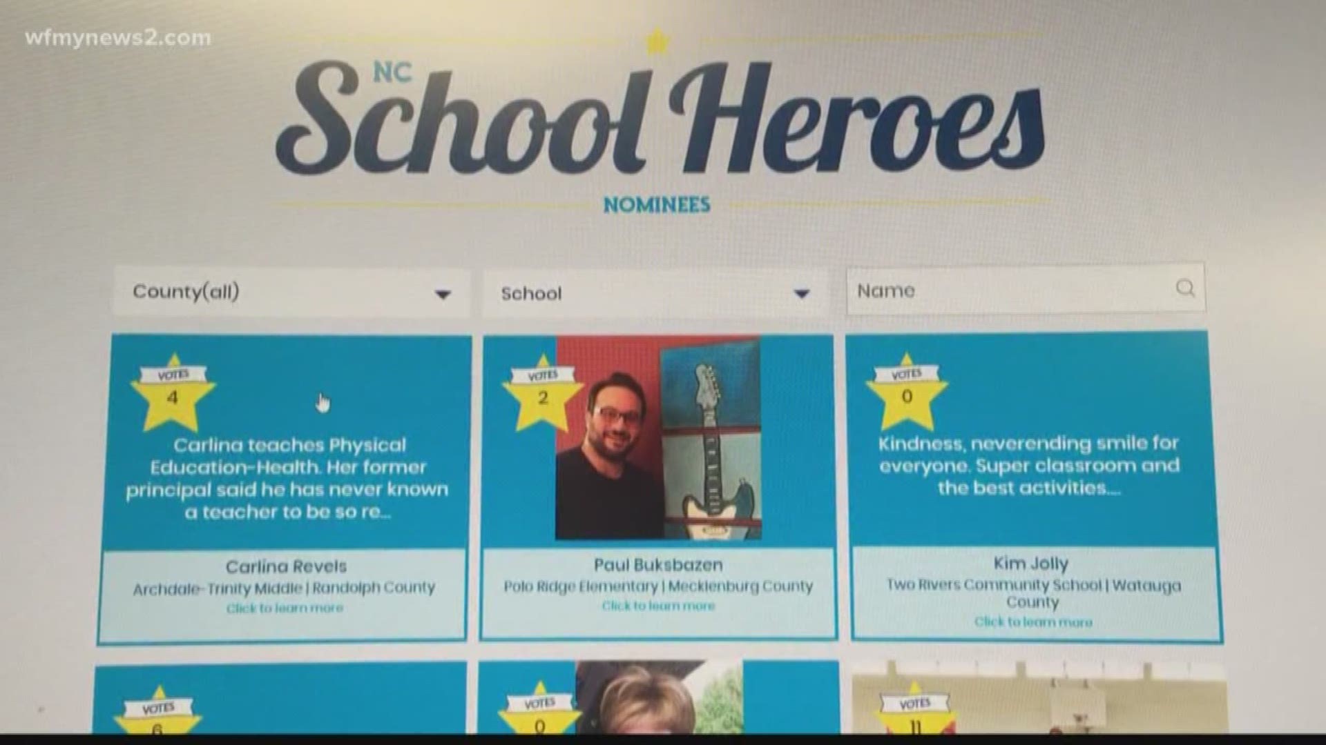 More than 5,600 teachers and school workers were nominated as School Heroes.