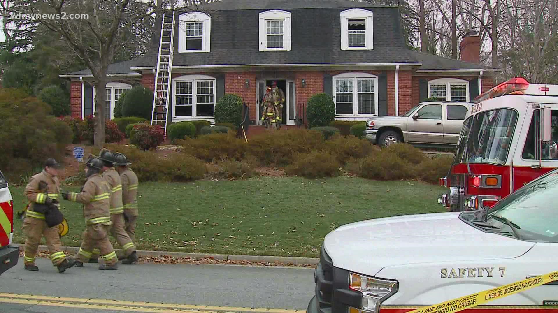 The fire started in the basement of the home on Hertford Road and spread through the house. No one was hurt.