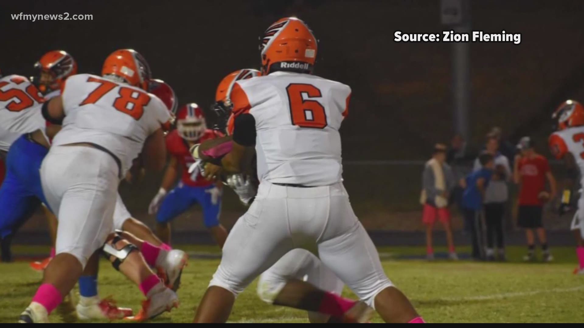 Southeast Guilford High School football player gets scholarship