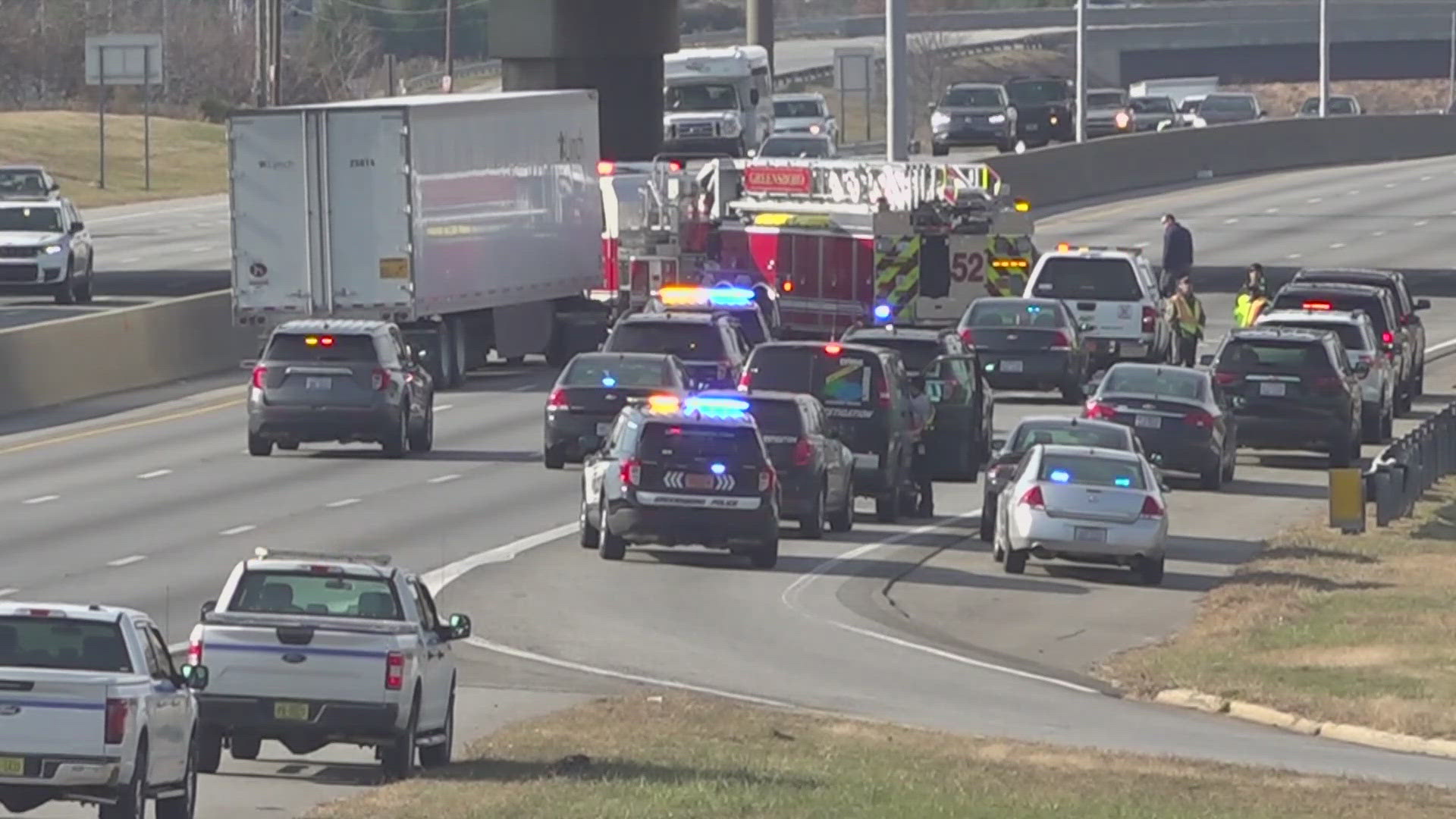 Greensboro police are investigating a death along I-40 West at the Guilford College Road exit.