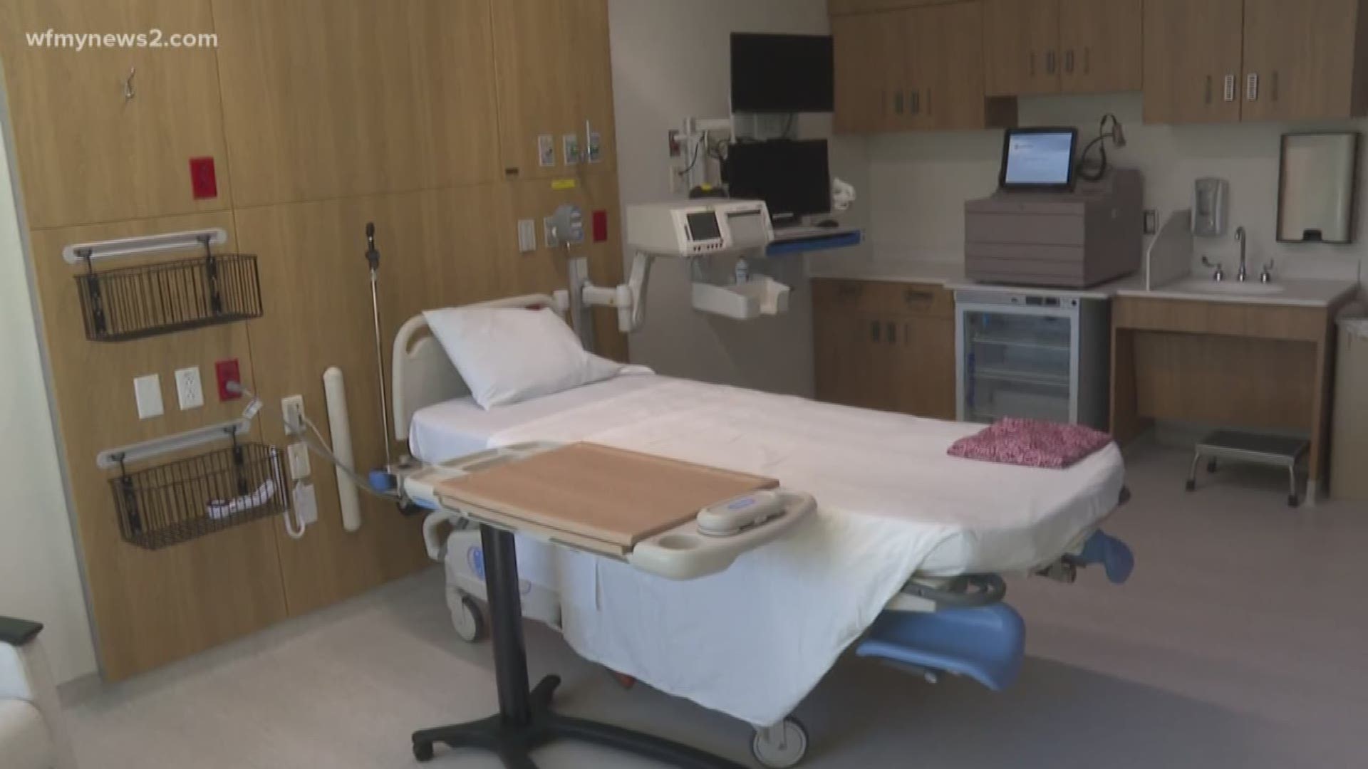 The public was allowed to walk through the new Women and Children's center at Cone Health.