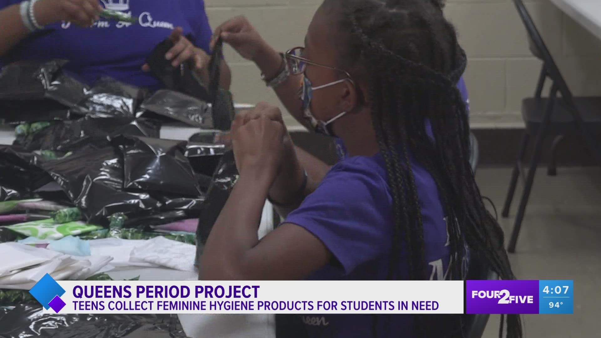 A Greensboro nonprofit is doing its part to make feminine hygiene products easily accessible to middle and high school girls in Guilford County.