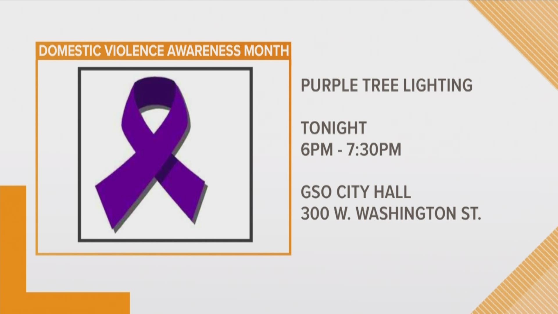 Fourth Annual Purple Tree Lighting Ceremony