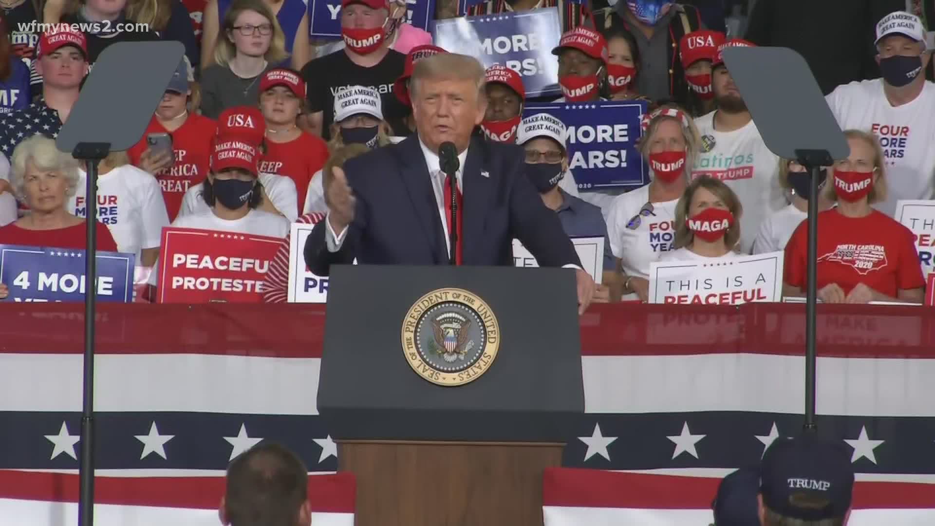 The president made a stop in Winston-Salem yesterday to campaign for the November election. We're digging into some claims he made in his speech.