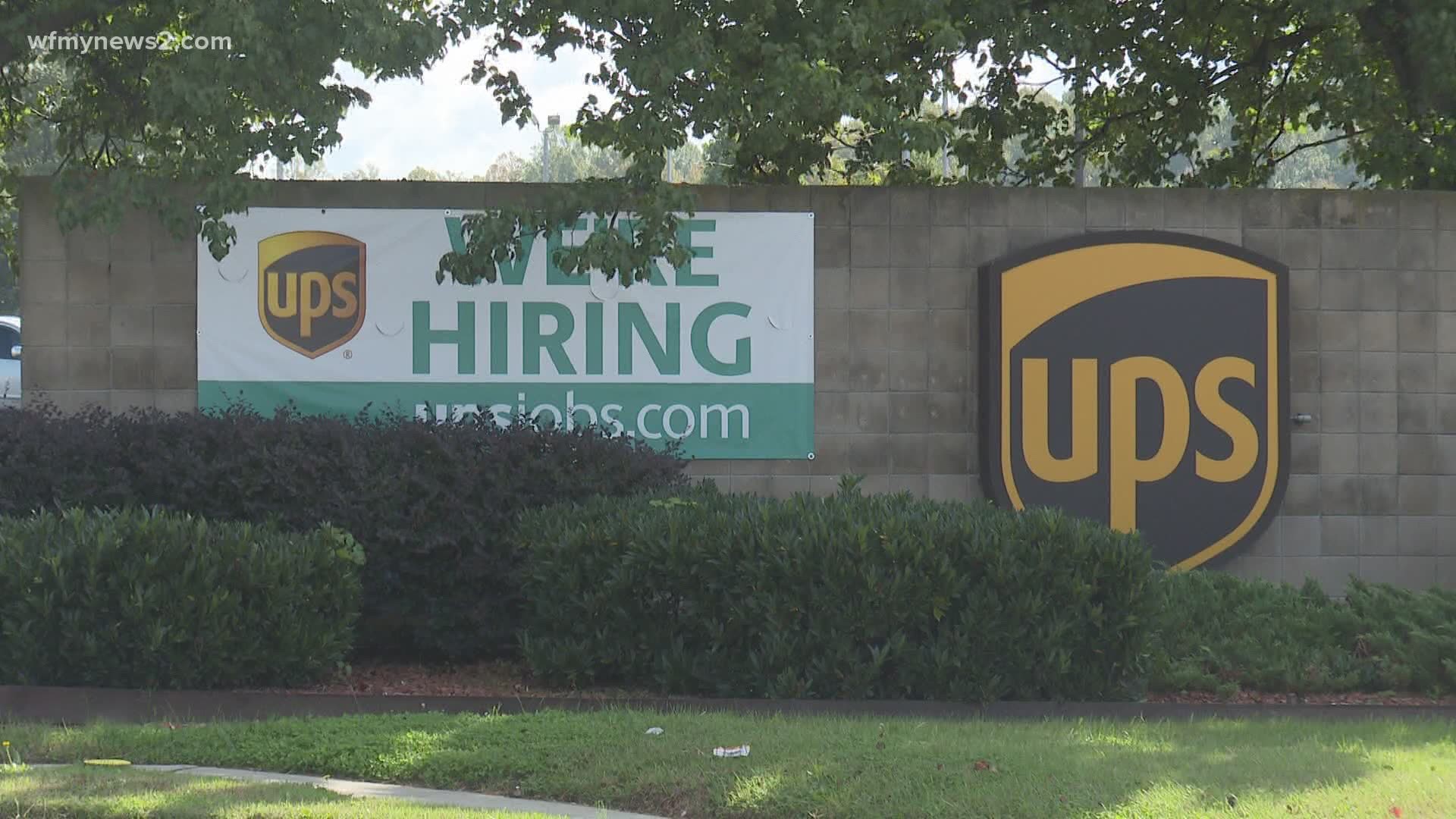 UPS is investing $316 million into two job sites in the Triad.