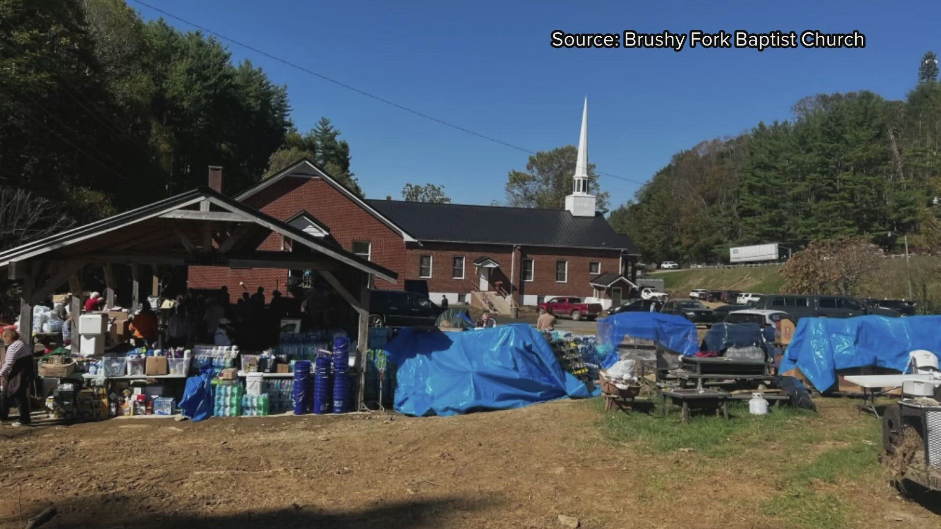 Brushy Fork Baptist Church emerged from the storm intent on helping people suffering after Helene.