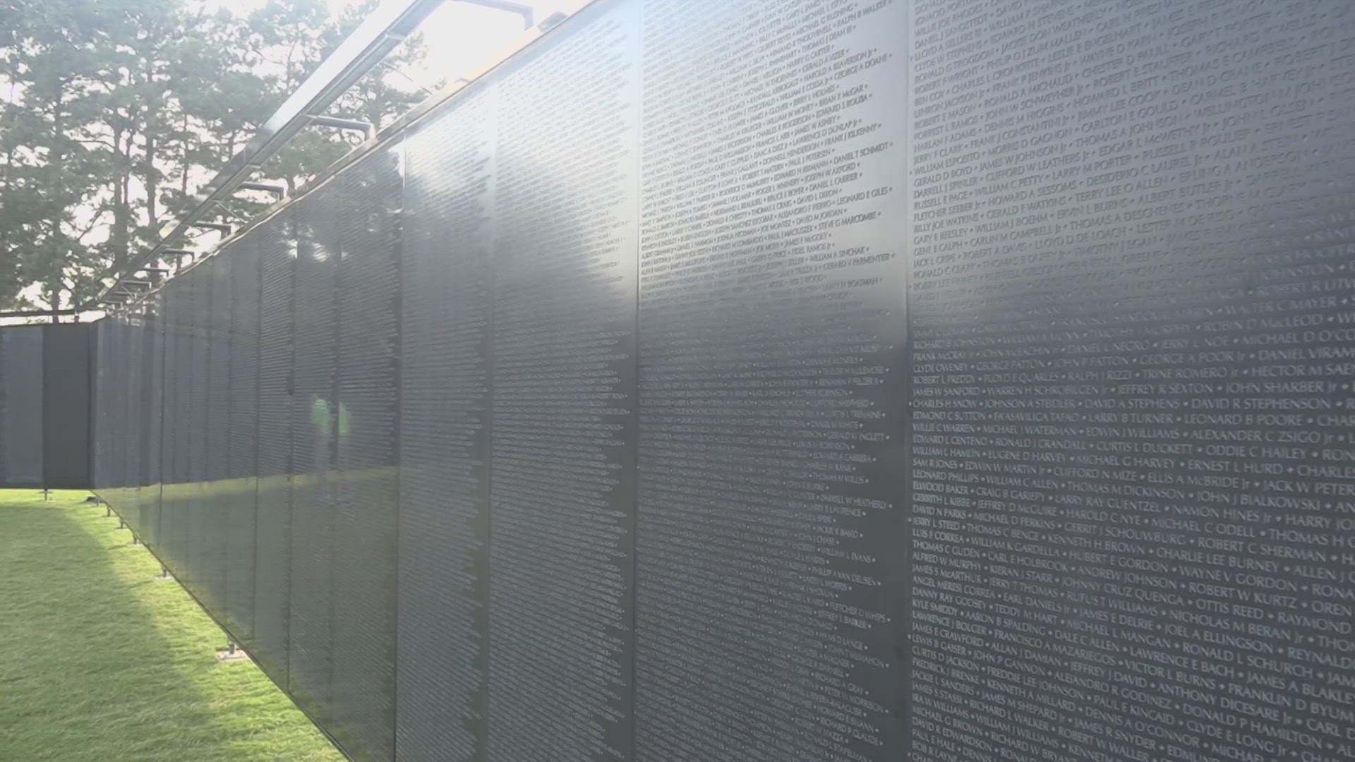 The Wall That Heals will stay up through Sunday.