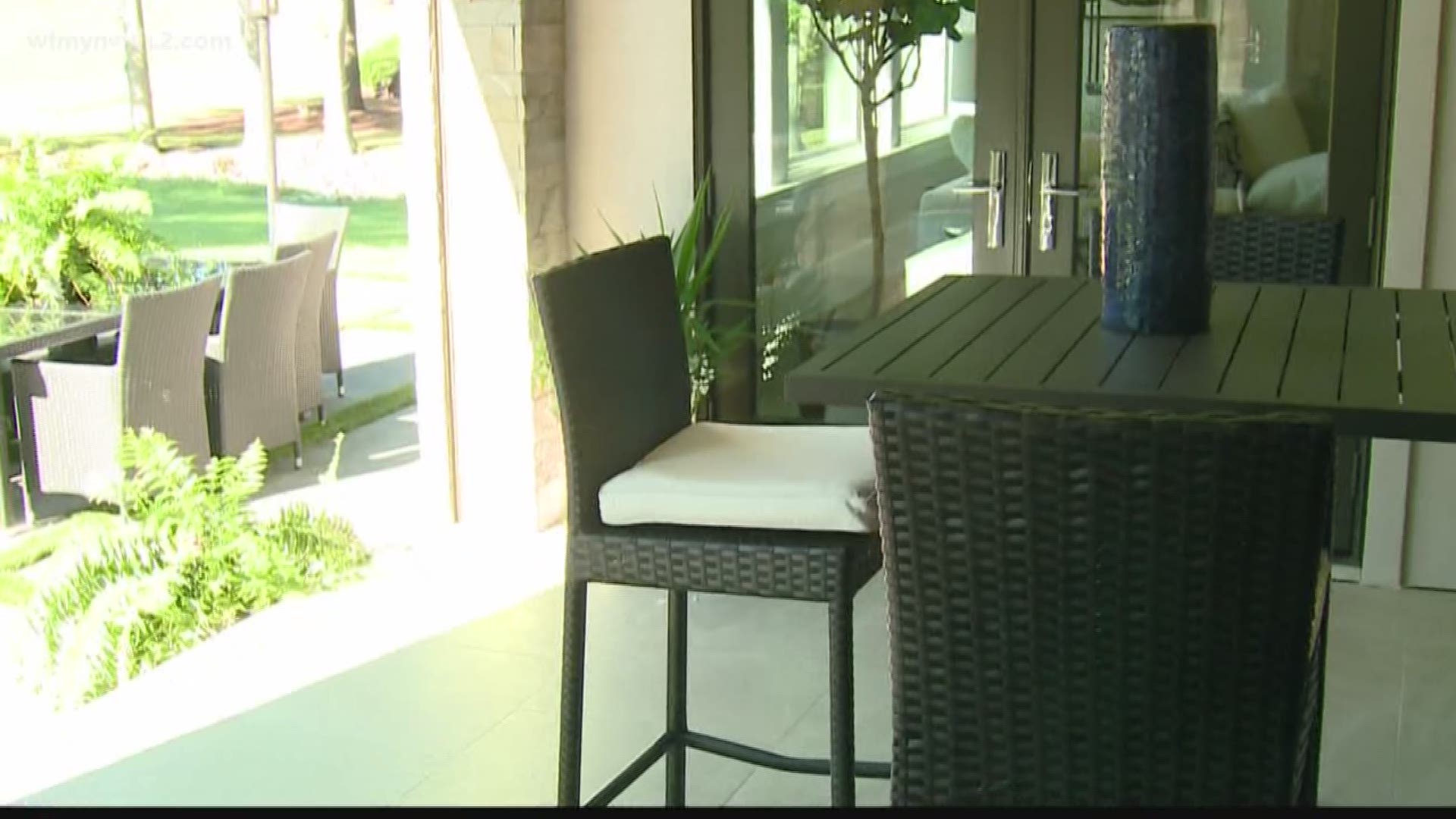 Touring The Outside Space In The "Wolfe: Make-A-Wish" House