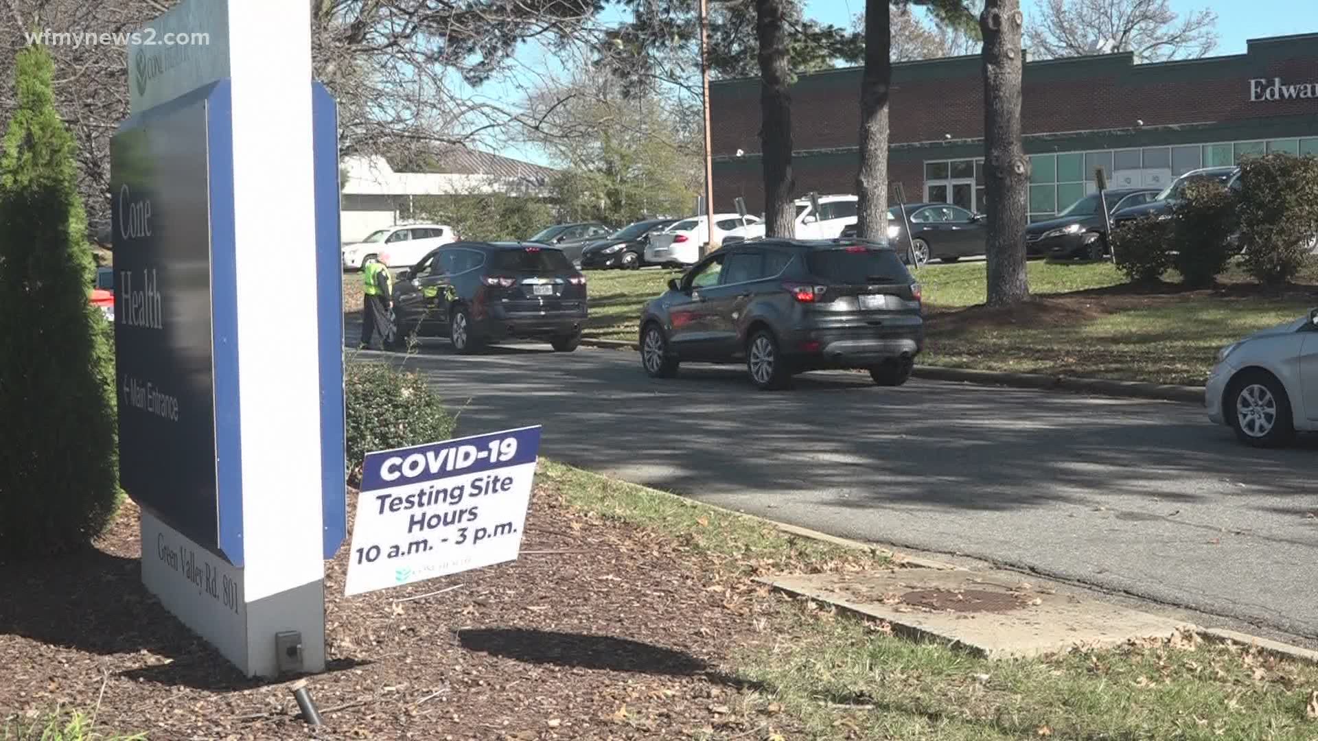 Local health officials say wait times for a coronavirus test can take up to two hours. Due to high demand, results could take longer to receive.