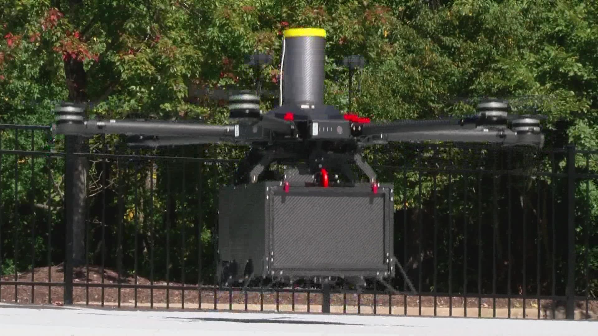 Drone delivery company Flytrex is now making deliveries in Durham, near Southpoint Mall.