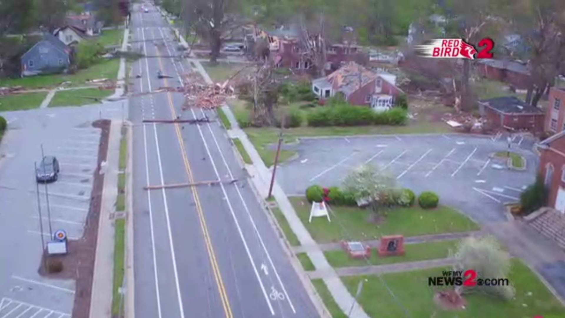 Red Bird 2 Video ' Damage at East Bessemer Ave. in Greensboro