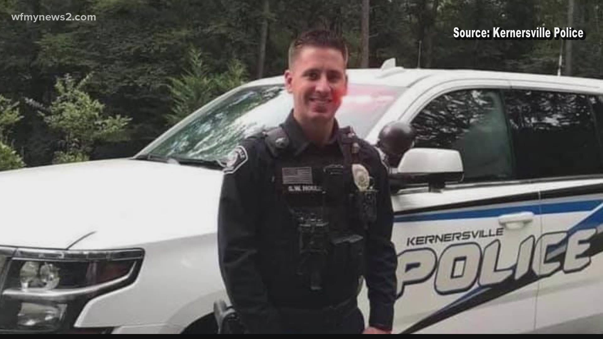 The Kernersville community is raising money to help pay for Officer Sean Houle’s medical expenses. The officer is recovering after he was shot in the line of duty.
