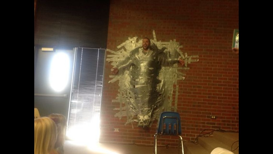 Colorado Teacher Duct Taped To Wall For Good Cause