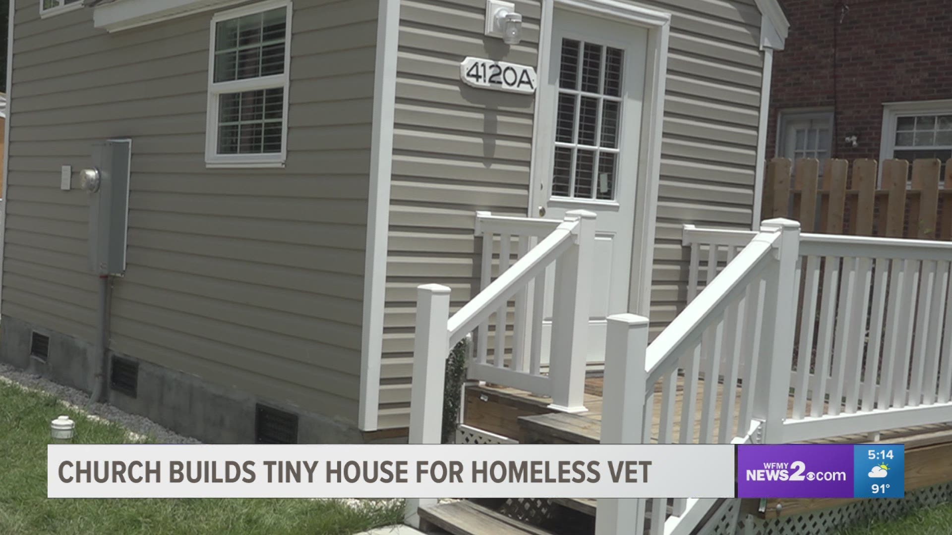 Church Builds Tiny House For Homeless Veteran