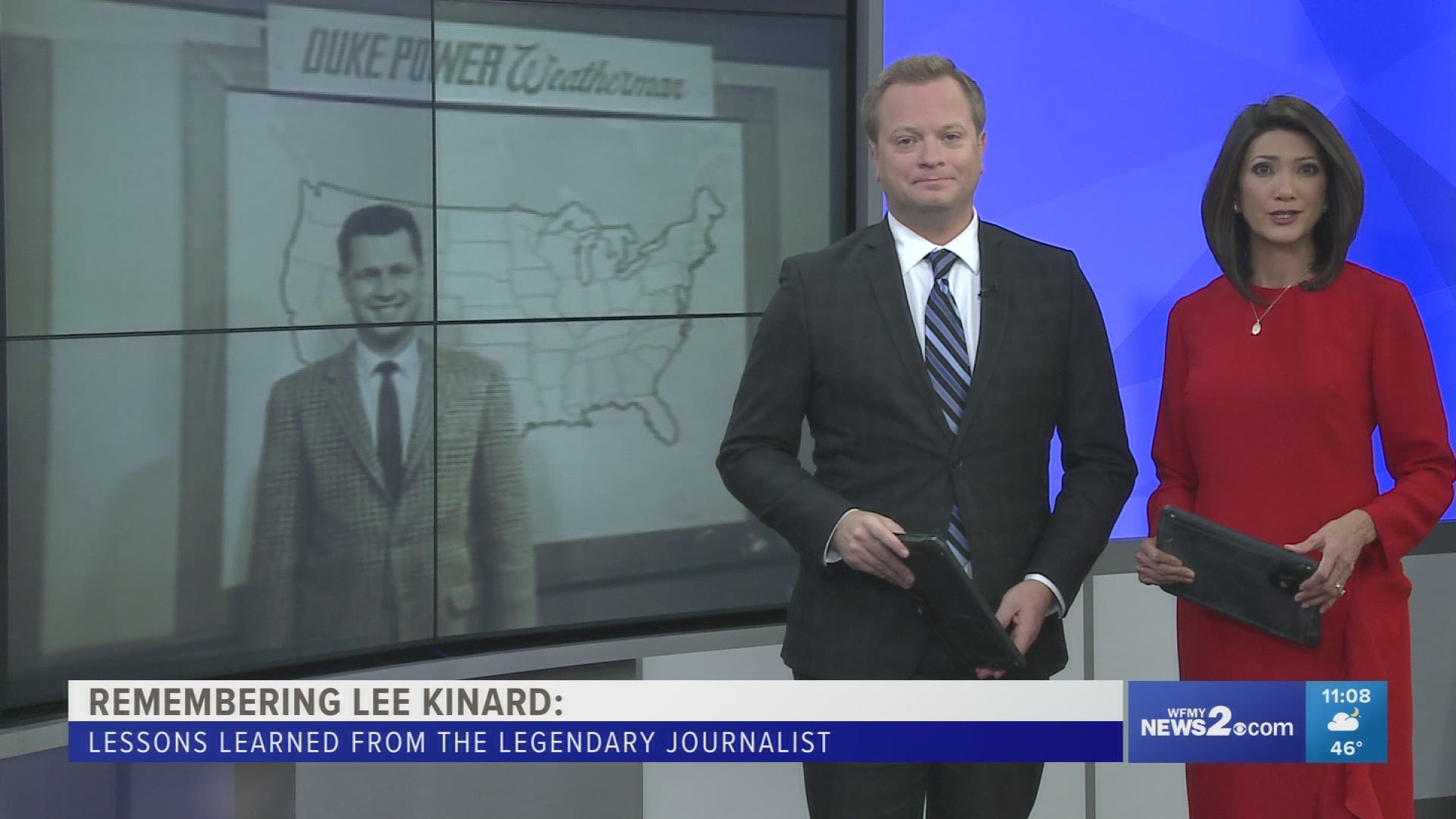 We talked to journalists who learned from Lee Kinard's leadership during his tenure at WFMY News 2.