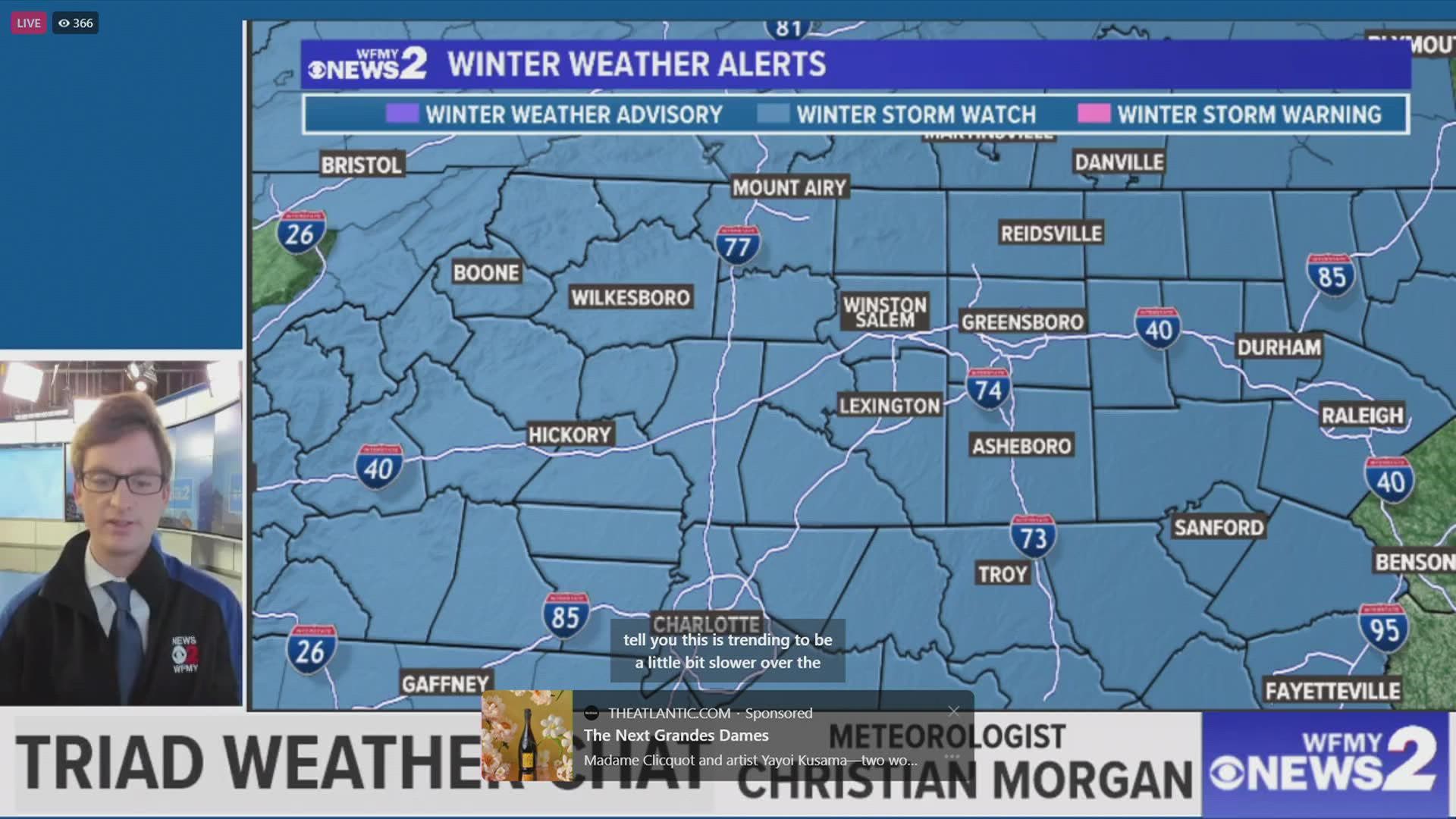 When will the Triad see snow, sleet, and freezing rain this weekend? Christian Morgan breaks down the timeline.