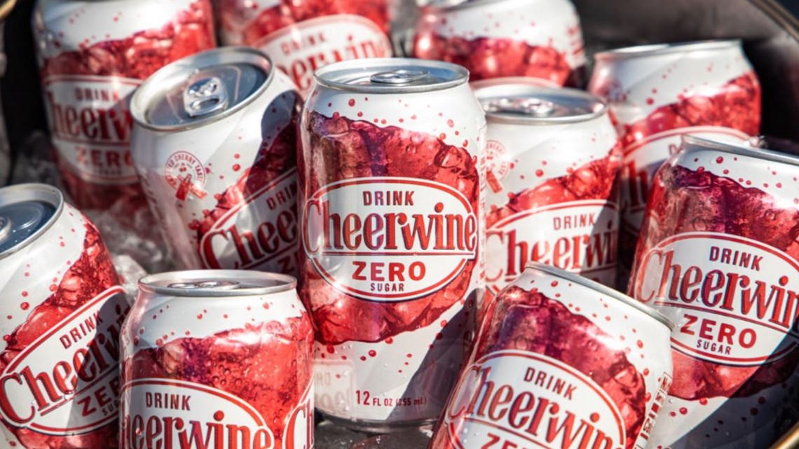 Cheerwine Zero Sugar Glass Bottles 24-Pack