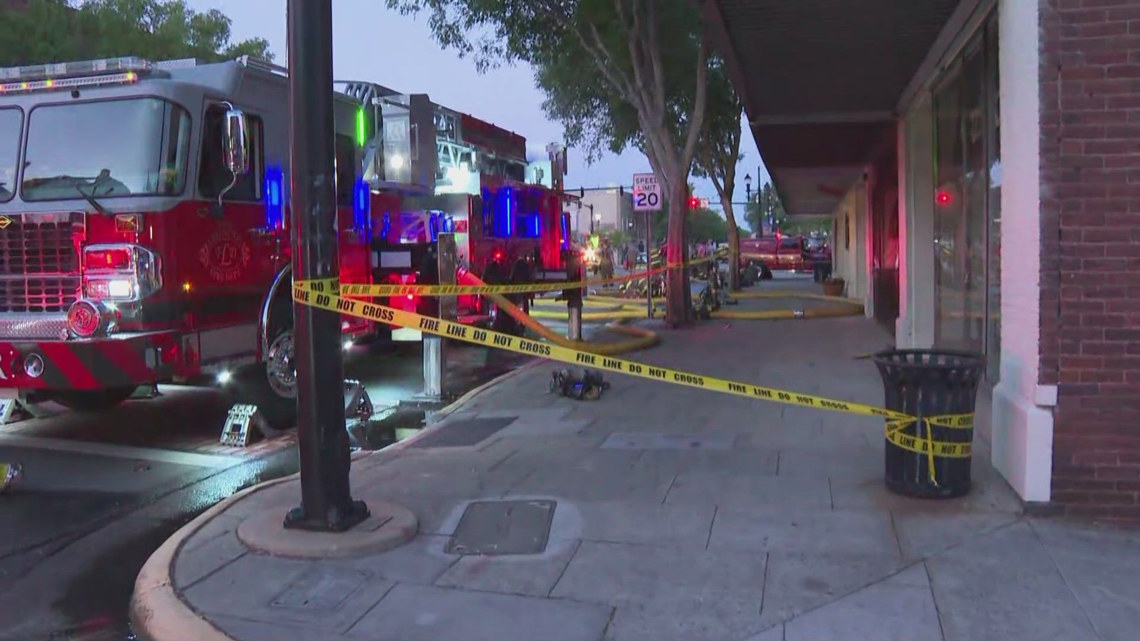 Firefighters continue battling hotspots after Main Street fire
