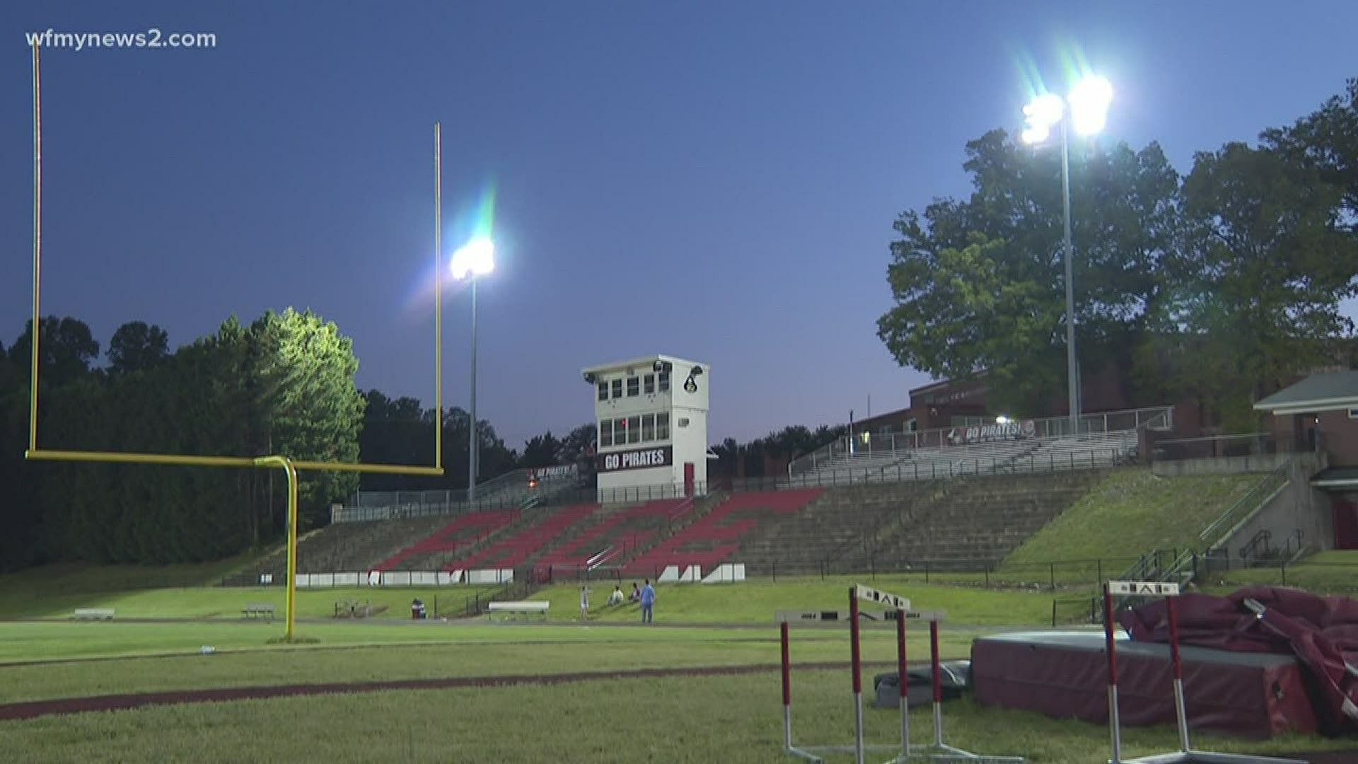 Lights came on for the class of 20-20. Guilford County lit up stadium lights at its 15 high schools Monday night to honor its senior students.