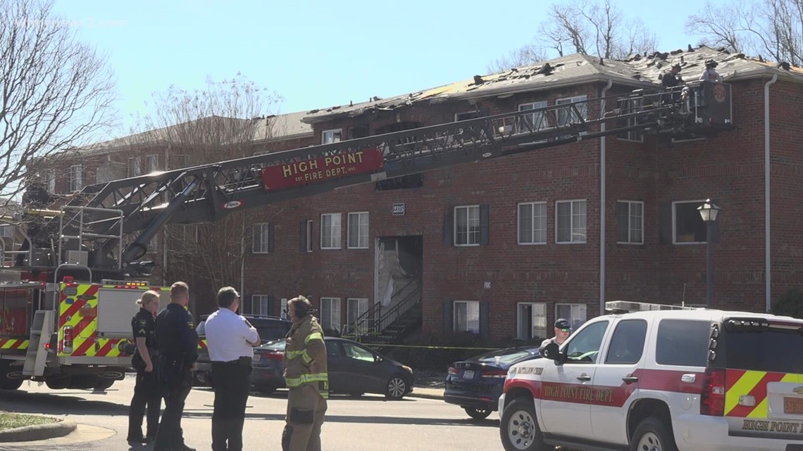 High point apartment complex fire displaces 30 people | wfmynews2.com