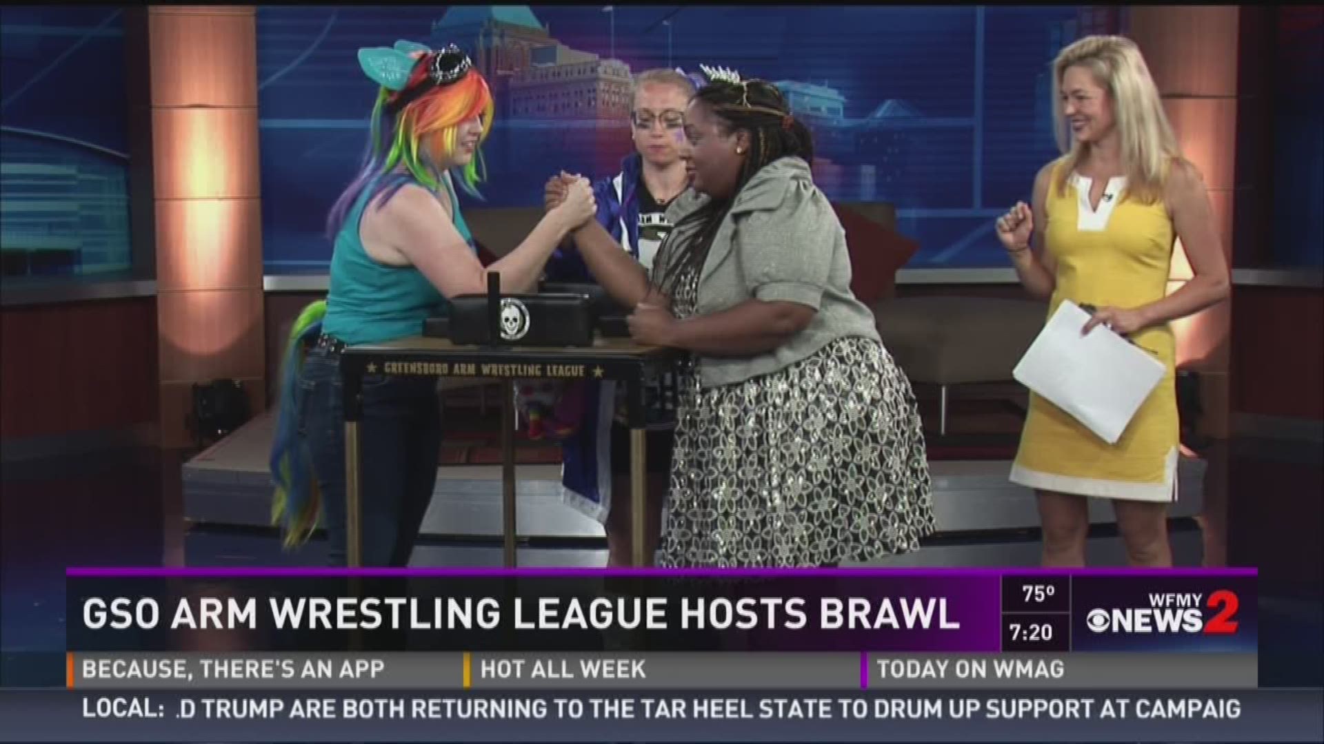 Lady Arm Wrestlers Raise Money For Charity