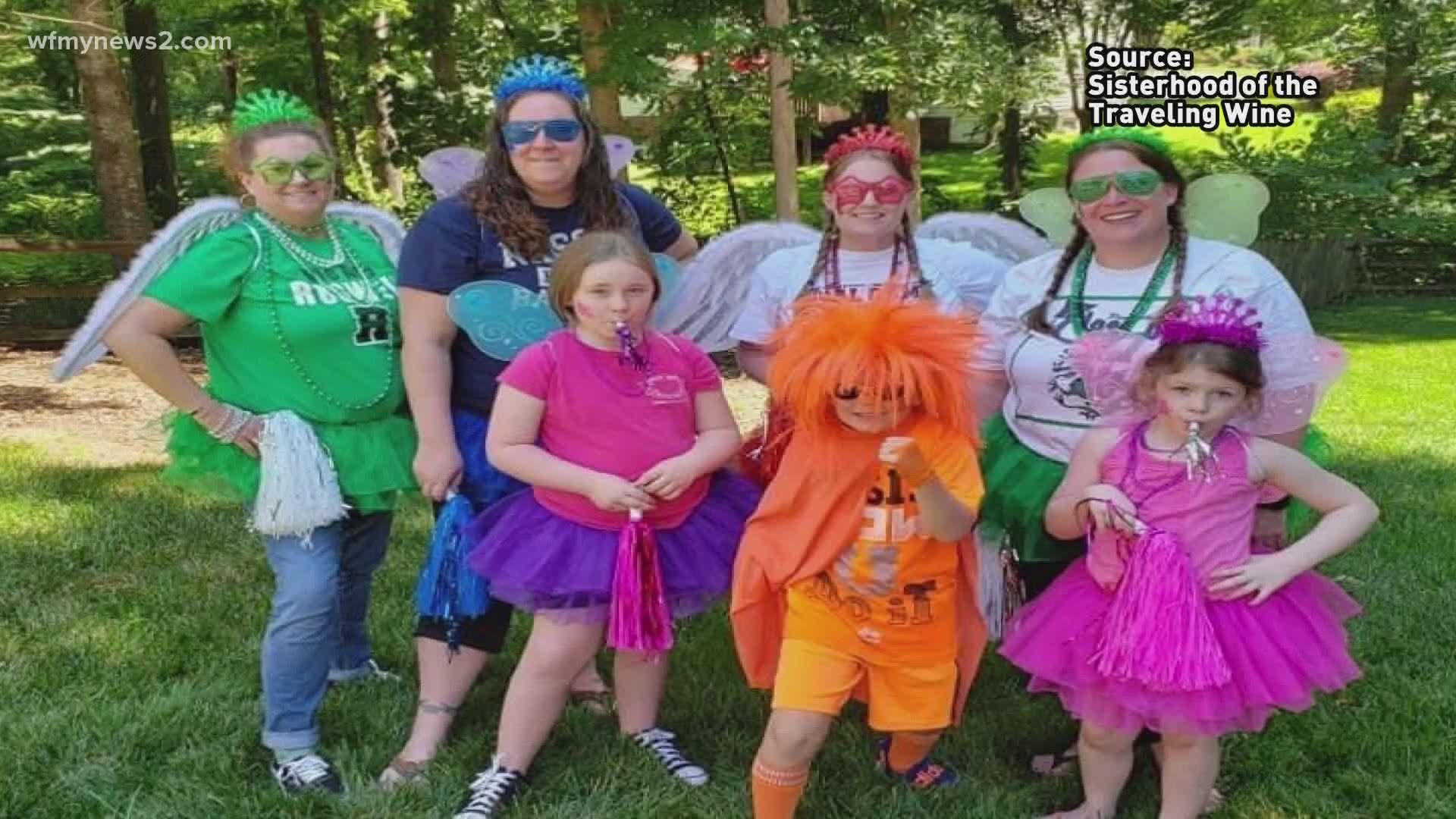 Social media is soaring with rumors of wine fairies in the Carolinas. The group calls themselves the “Sisterhood of the Traveling Wine.”