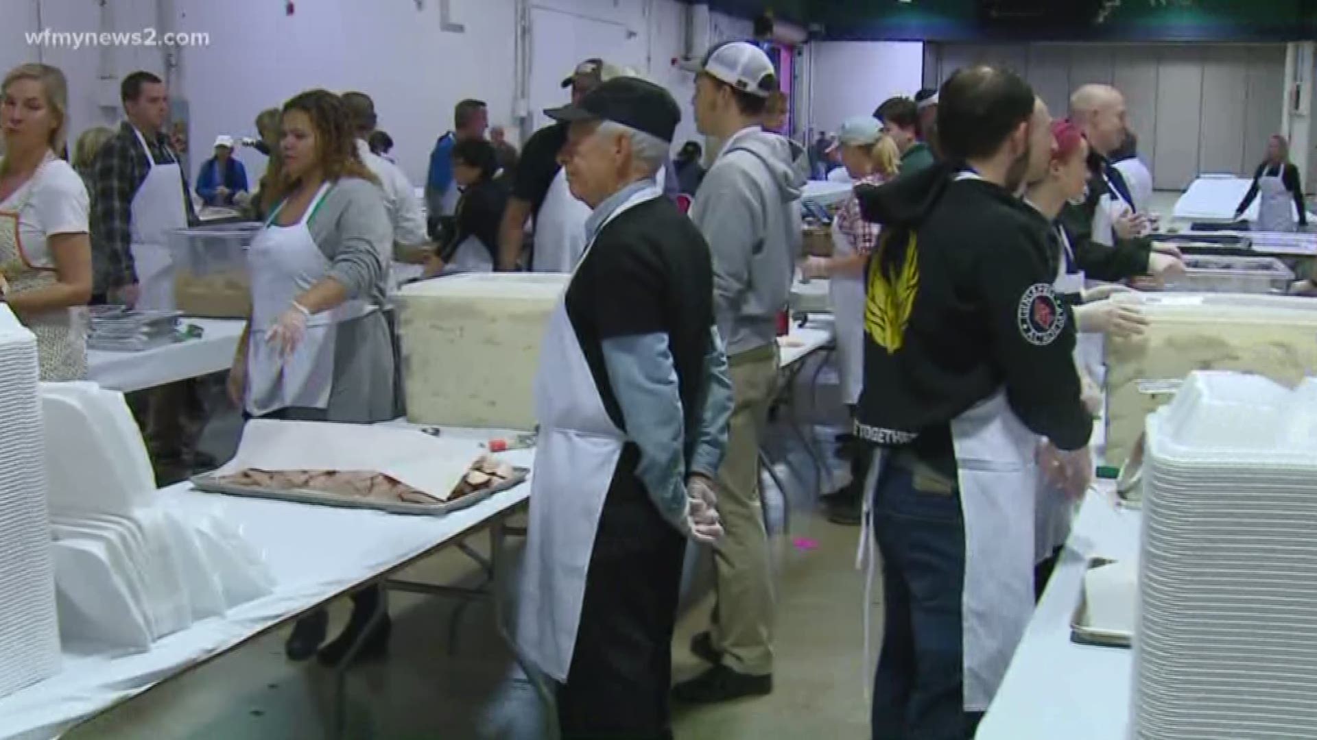 Community Tables: Volunteers Help Prepare Thanksgiving Meals For Those In Need