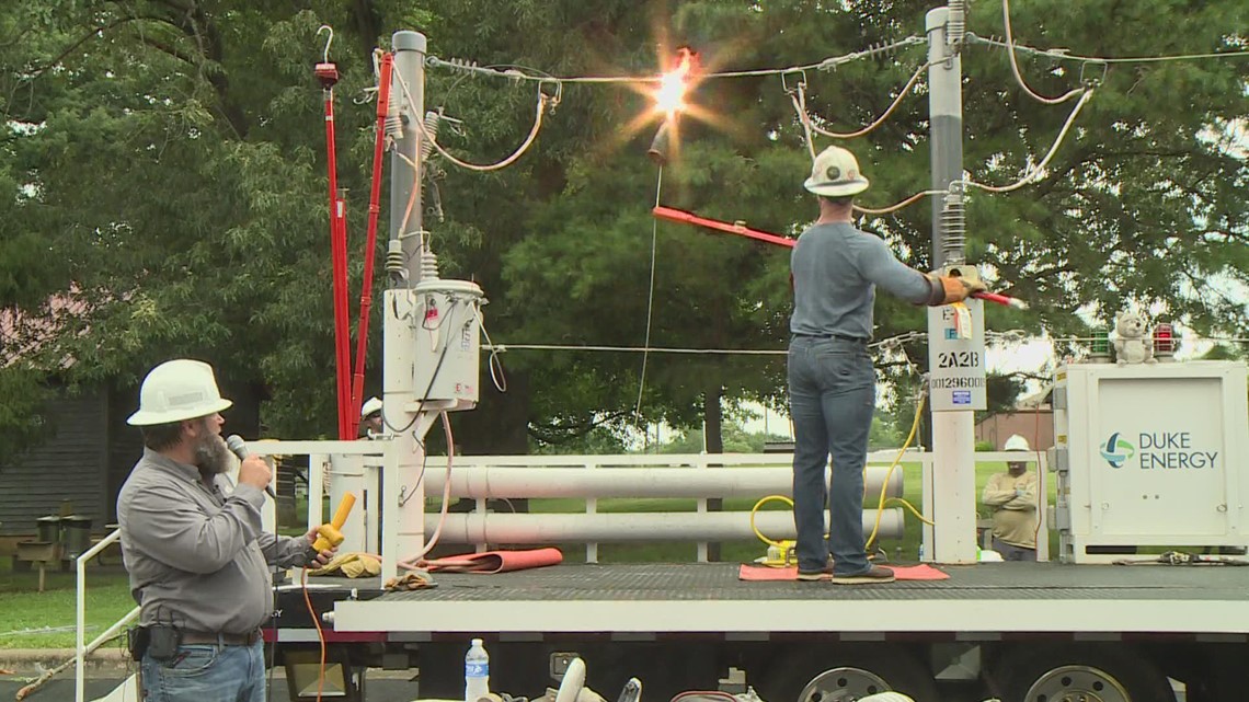 Duke Energy provides demonstration on restoring power outages to local ...