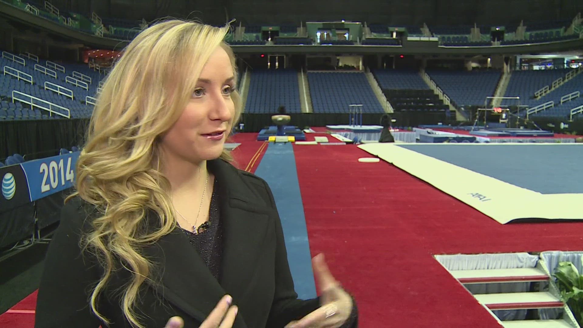 On February 28, 2014, Nastia Liukin was in Greensboro for a gymnastics event named in her honor.