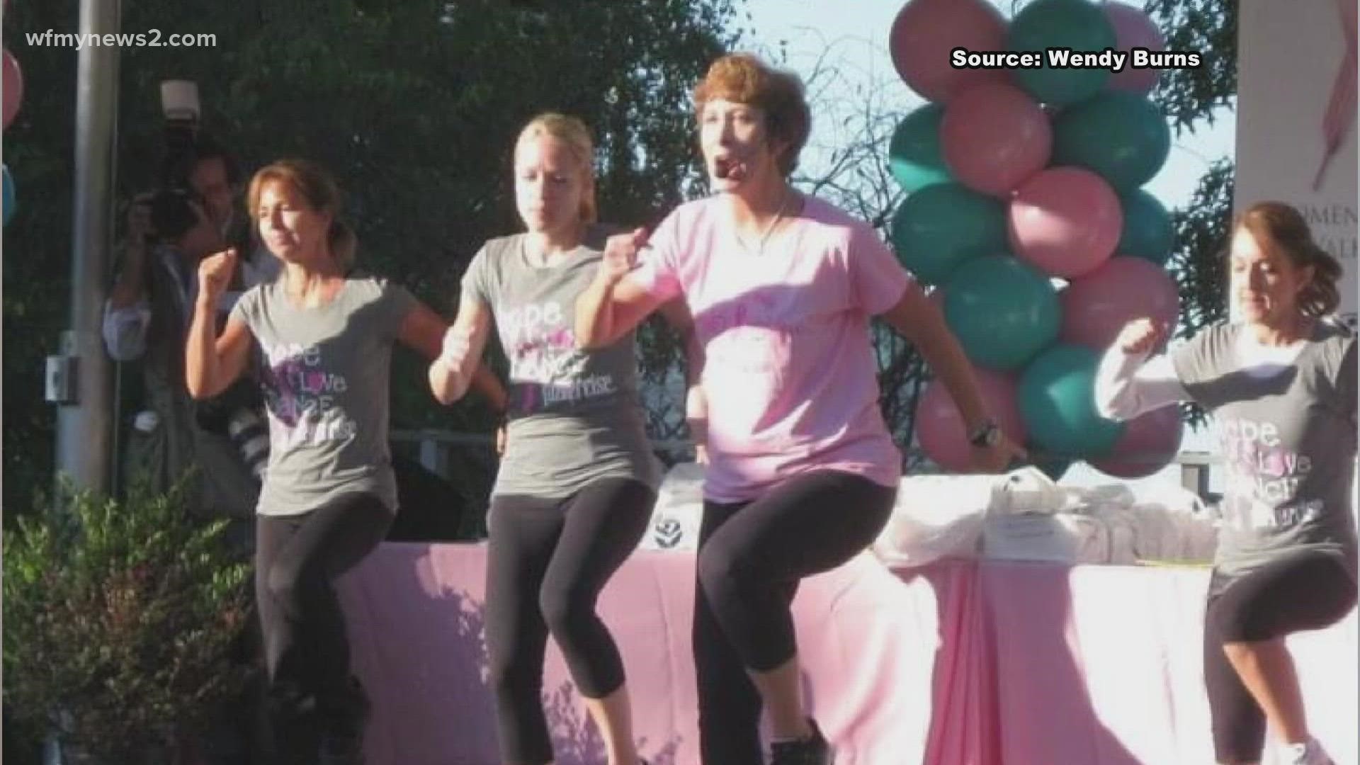 Wendy Burns has participated in the race 25 years in a row. She began running for her mother who died from breast cancer.