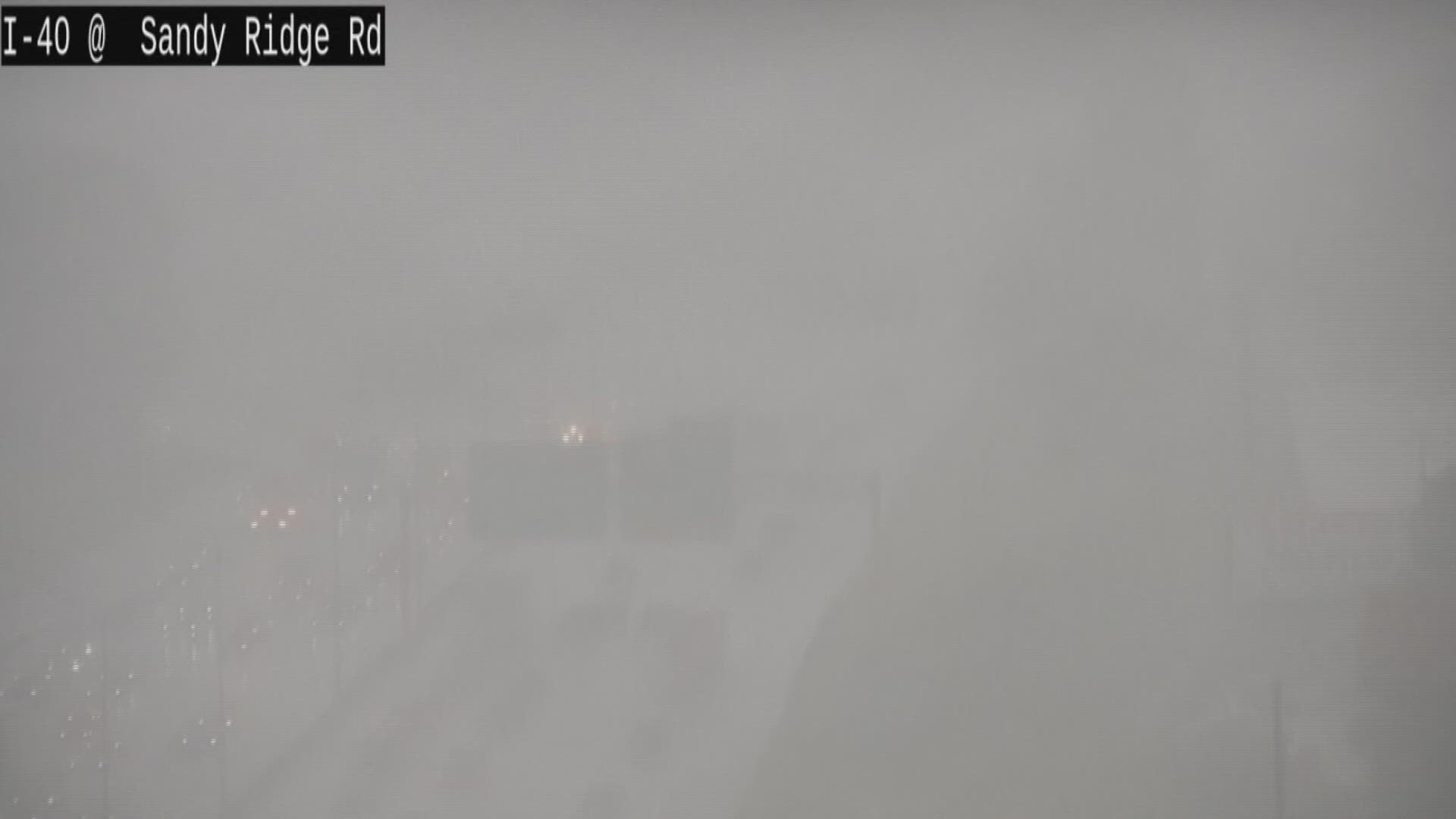 Video shows conditions go from almost no visibility to mostly cleared up in about nine minutes.