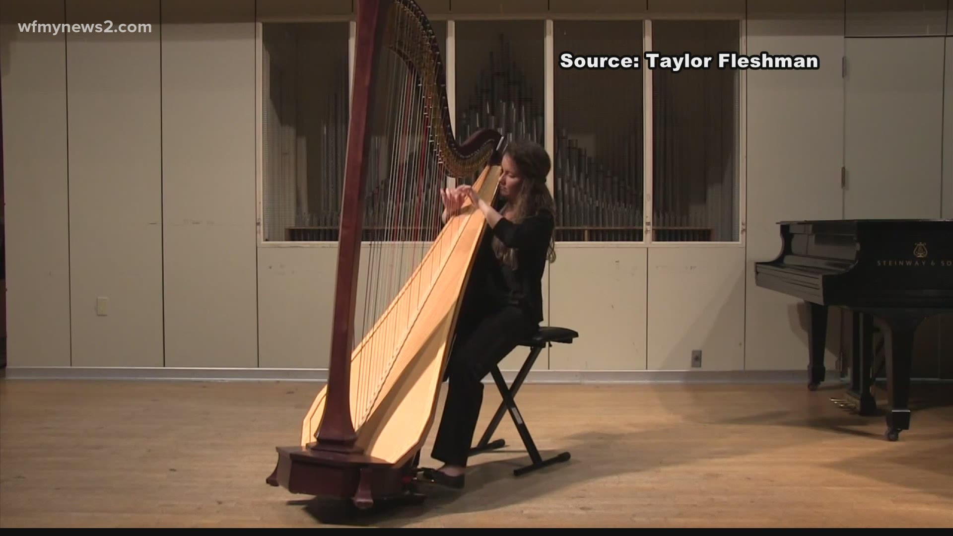 Taylor Fleshman has dedicated most of her life to the harp. In the last six years it has taken her all over the globe.
