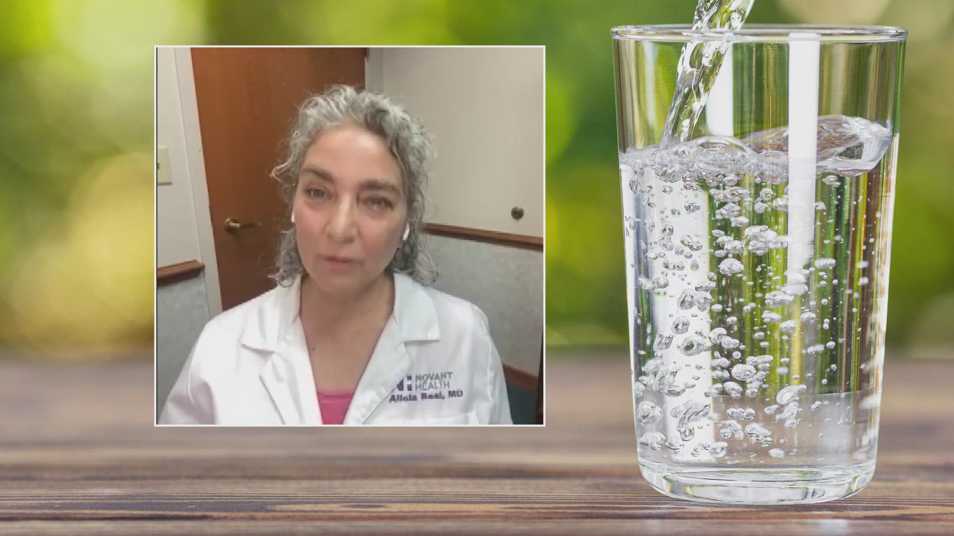 A Novant Health doctor says drinking water helps cut calories consumed and burn fat!