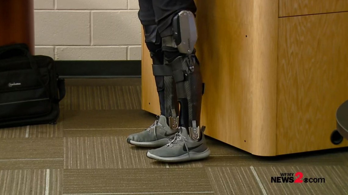 ComputerizedLeg Brace Allows Paralyzed Marine to Walk Again