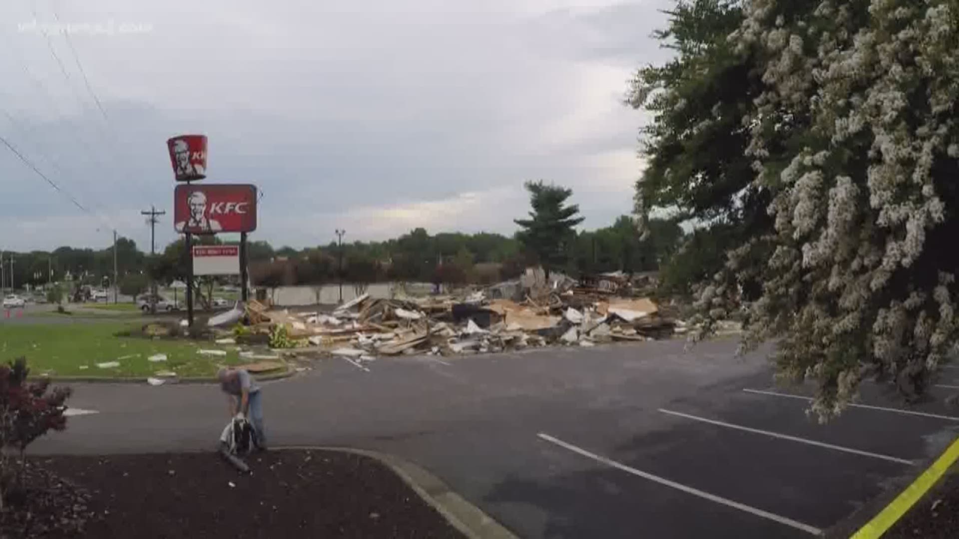 Investigators are still trying to figure out what caused the massive explosion at the Eden KFC