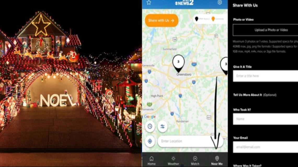Share your Christmas light photos with WFMY News 2!