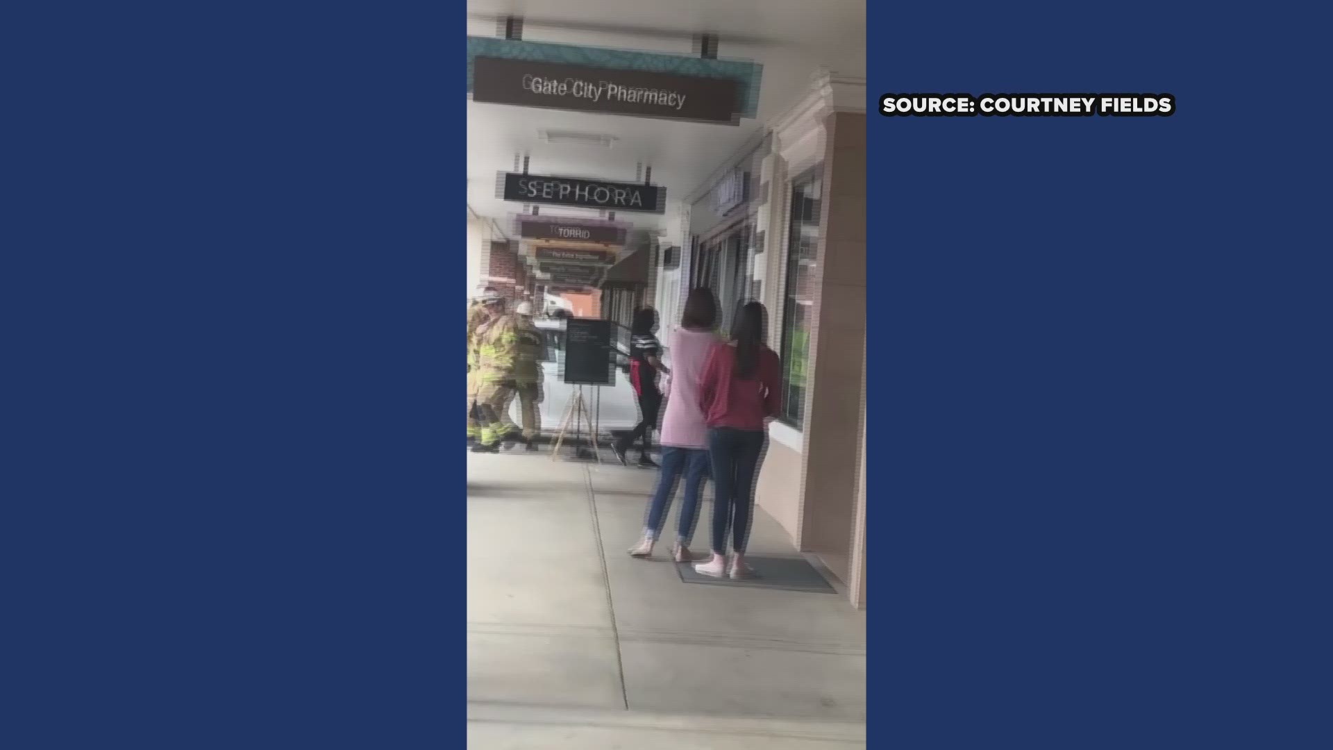A WFMY News 2 viewer captured video after a car crashed into the Sephora store in Greensboro.