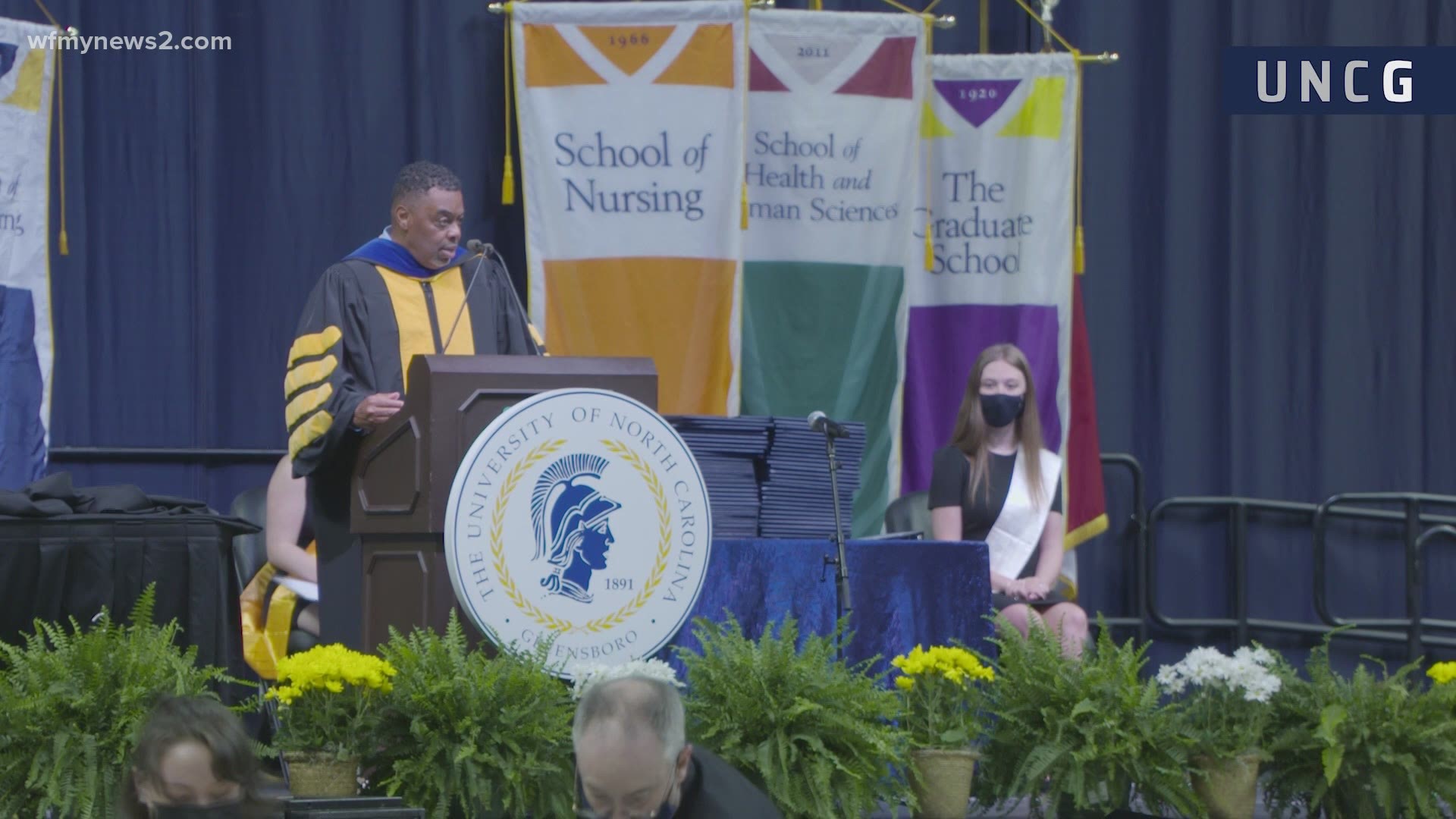UNCG held a socially distanced graduation for the class of 2021 on Friday, they're honoring the class of 2020 on Saturday.