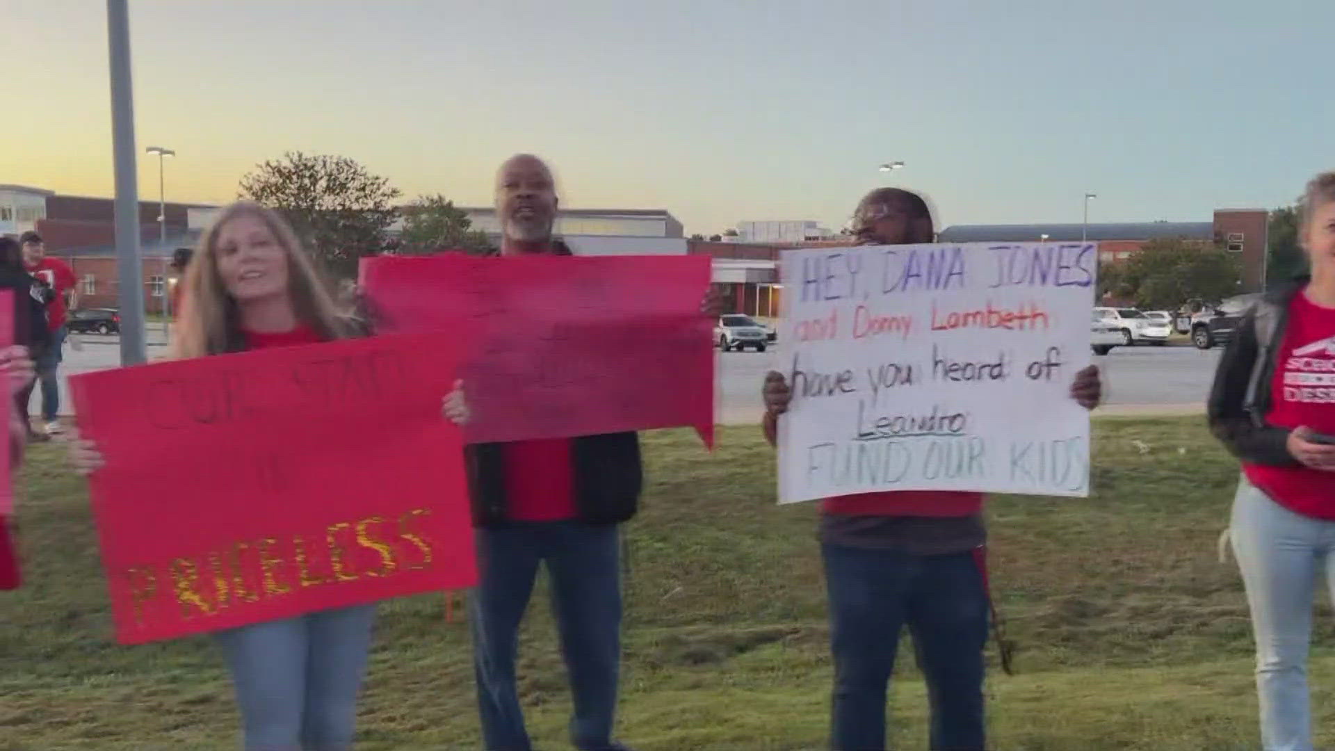 Forsyth County students and teachers unite in walk-in protest ...