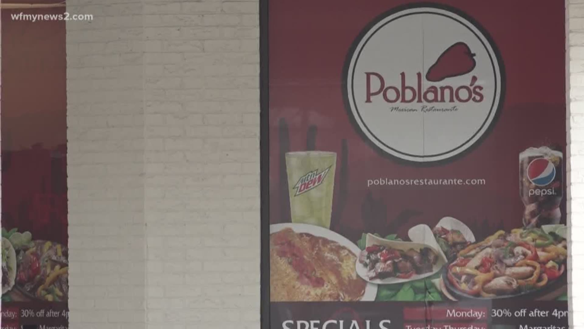 The owner of Poblano's in Greensboro says business is down about 70%. He says he had to cut 12 employees. Only four remain on the staff.
