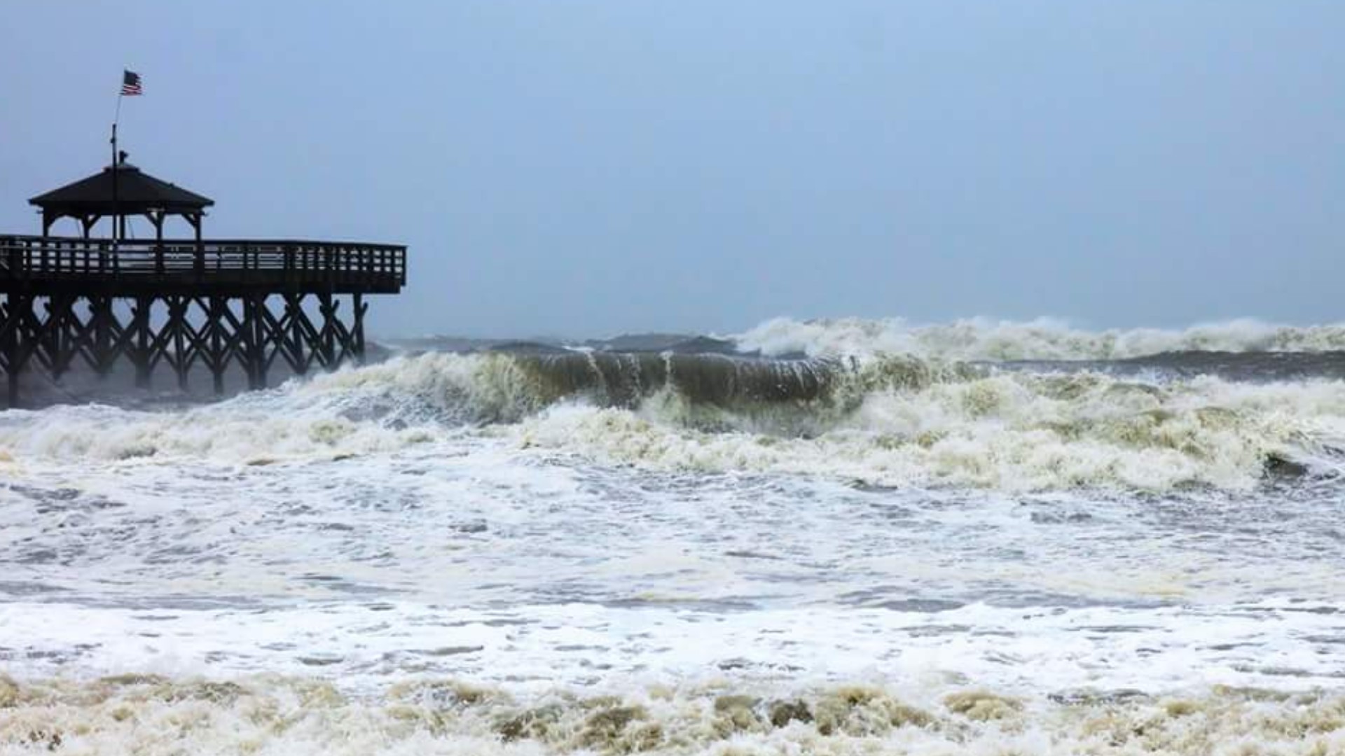 Oak Island Sees Damage After Hurricane Matthew | wfmynews2.com