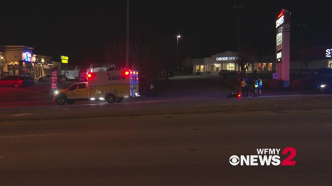 Motorcycle crash causing delays on W. Wendover Ave. in Greensboro