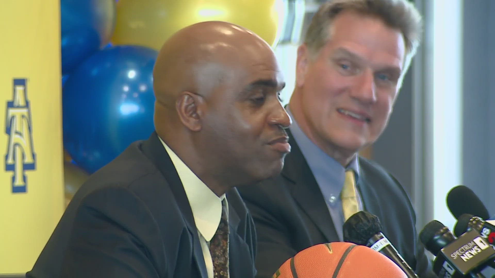 Amanda Ferguson introduces you to the new basketball coach for North Carolina A&T, Monte Ross.