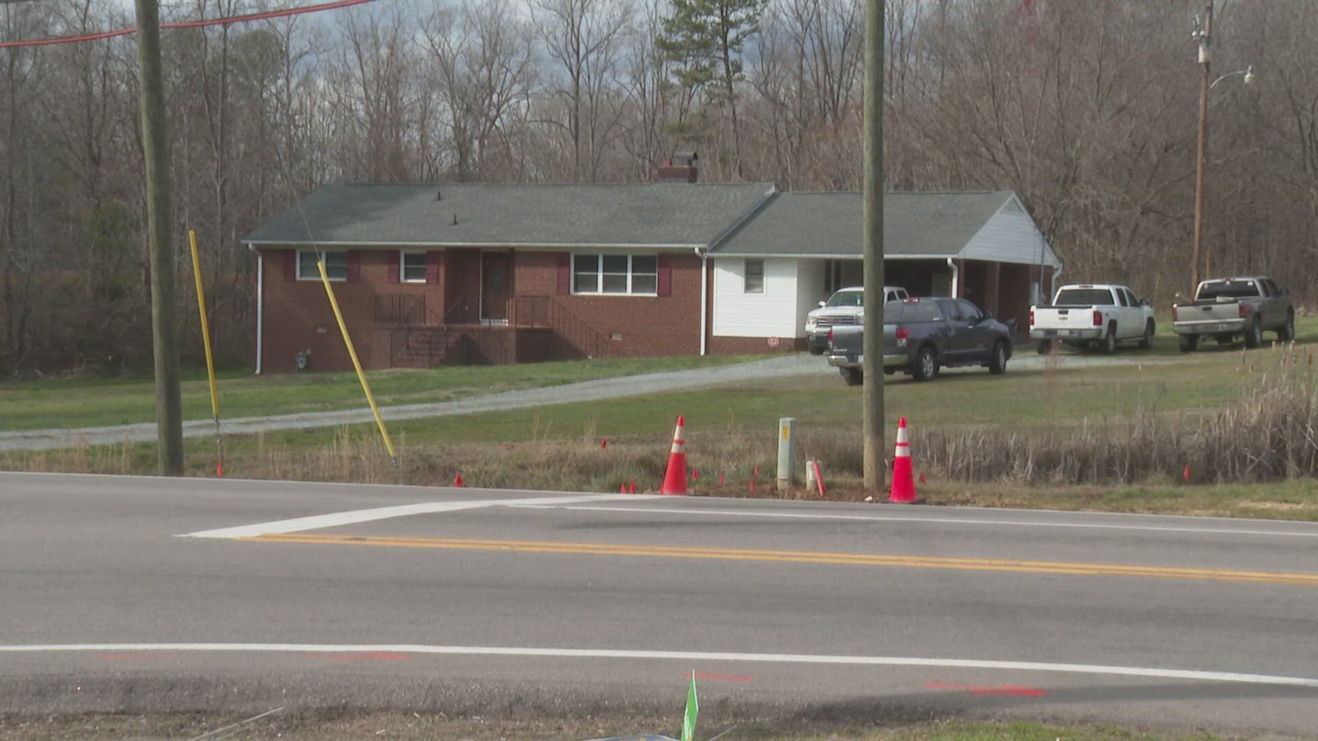 Deputies say three men entered the home and demanded money.