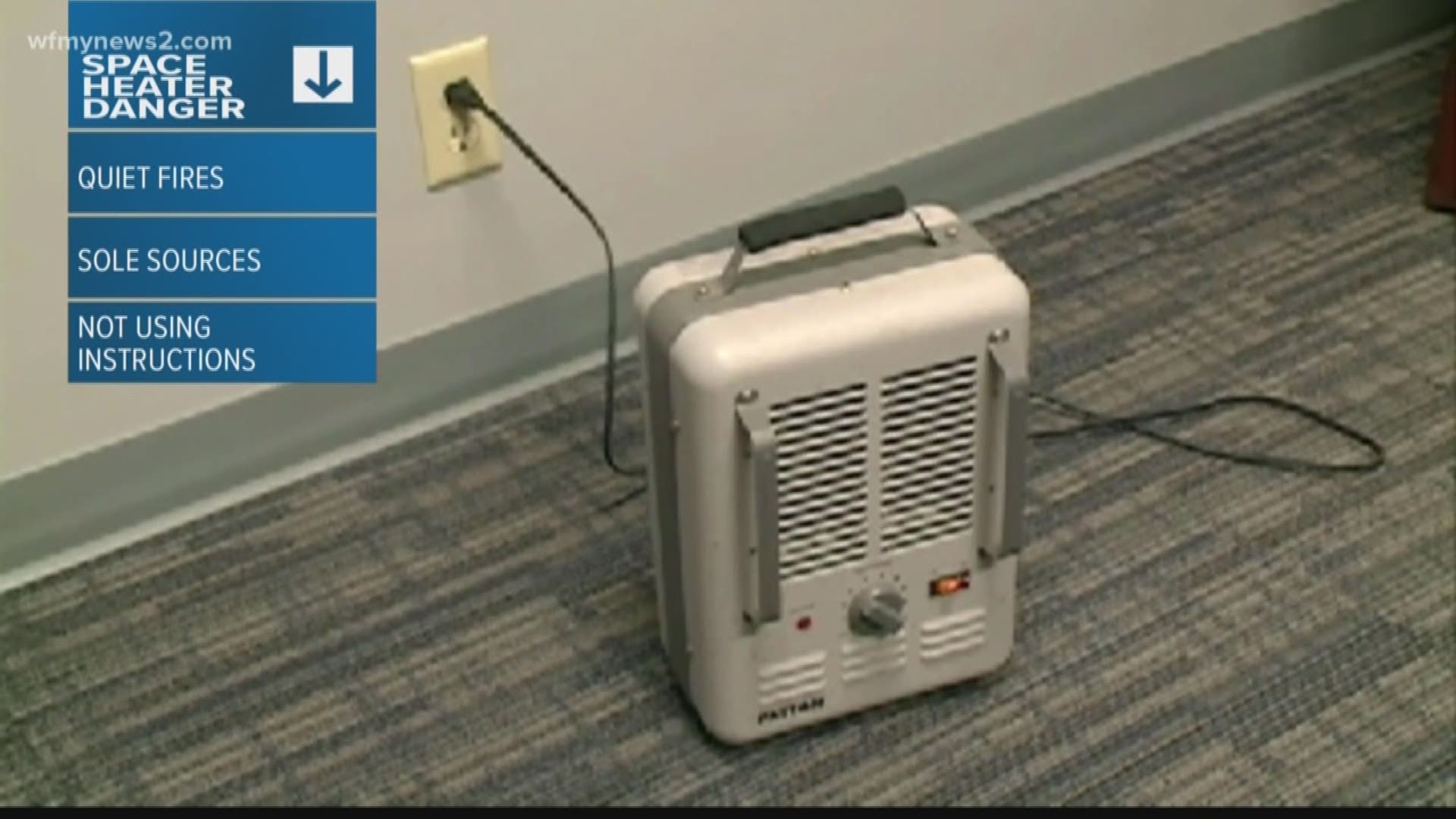 The dangers of Space heaters and how to use them safely.